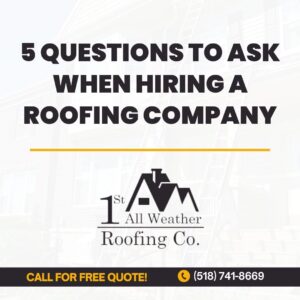 questions for roofing company in glens falls